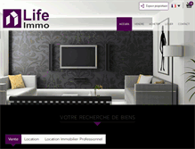 Tablet Screenshot of lifeimmo.com